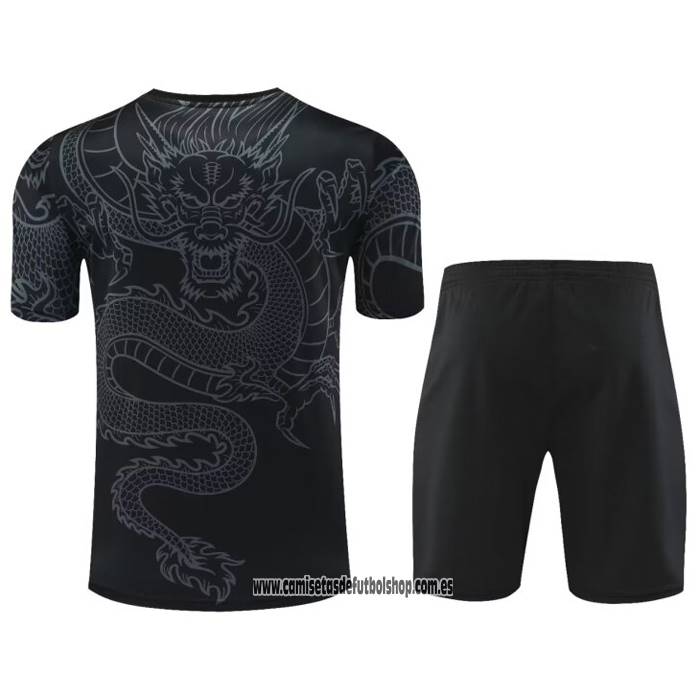 Chandal del Real Madrid Dragon 24-25 Manga Corta Negro - Pantalon Corto